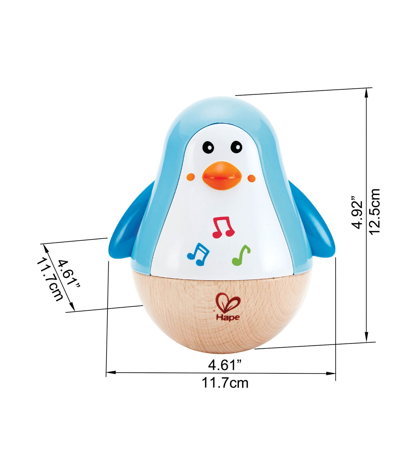 hape penguin musical wobbler