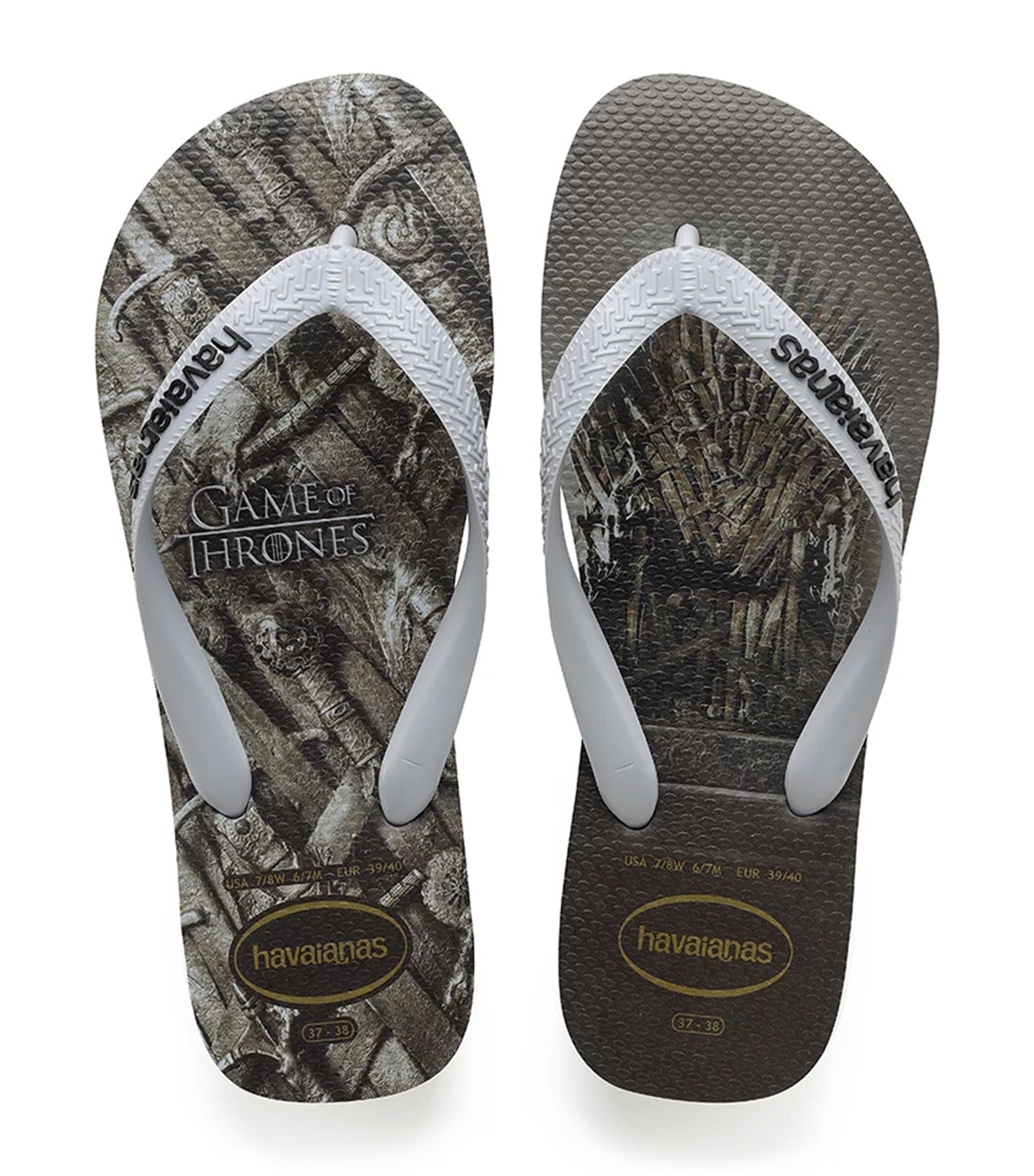 Havaianas Top Game of Thrones Flip Flops  - Steel Gray