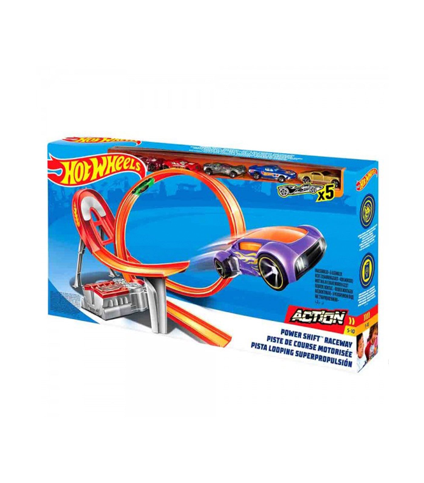 hot wheels power shift raceway track set