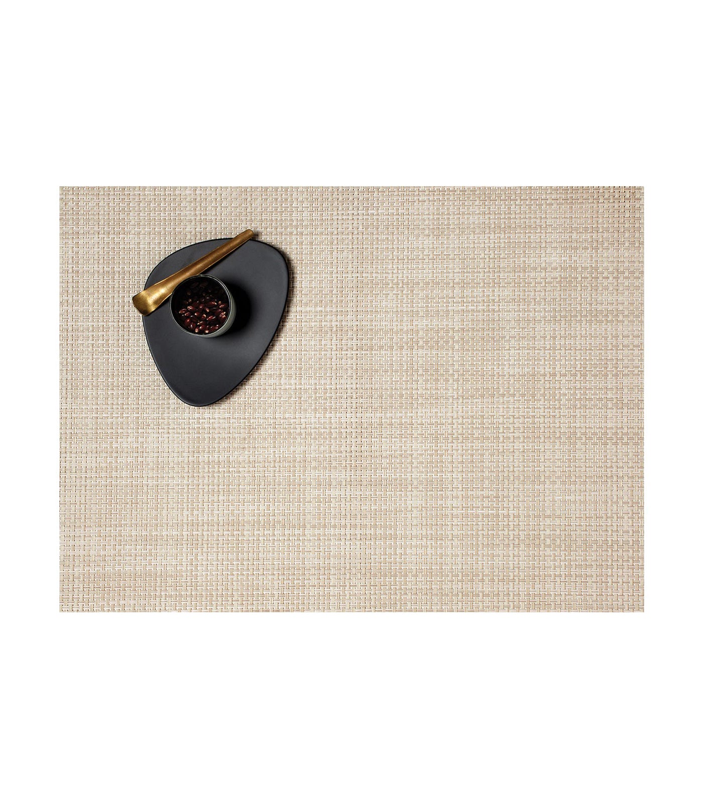 Basketweave Rectangle Placemat - Khaki