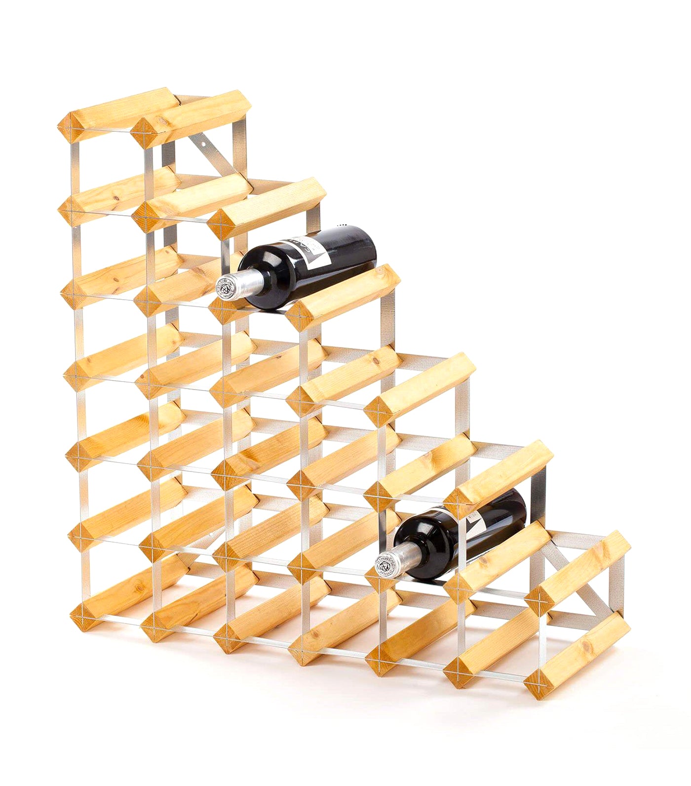 Traditional Wine Rack Co. 27 Bottle Neck Protruding