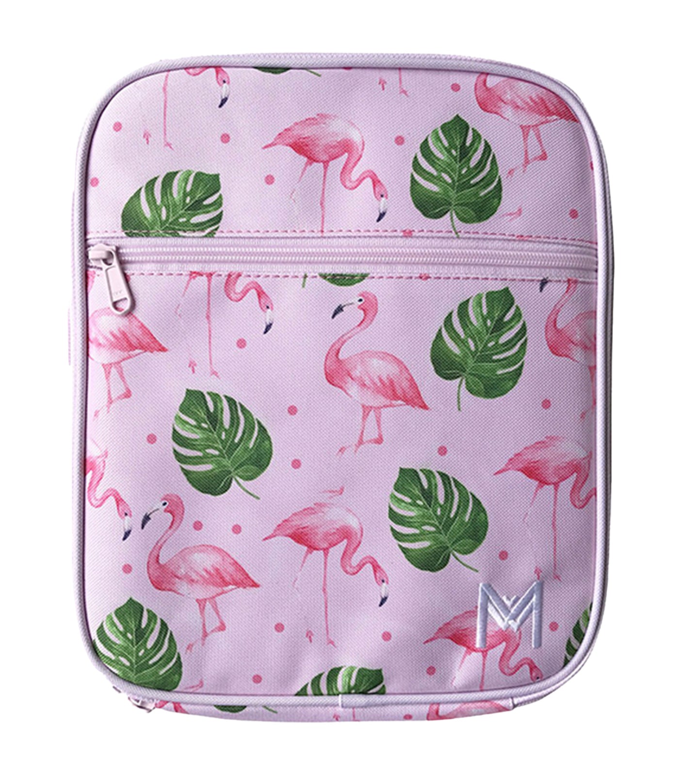 montiico insulated lunch bag - flamingo