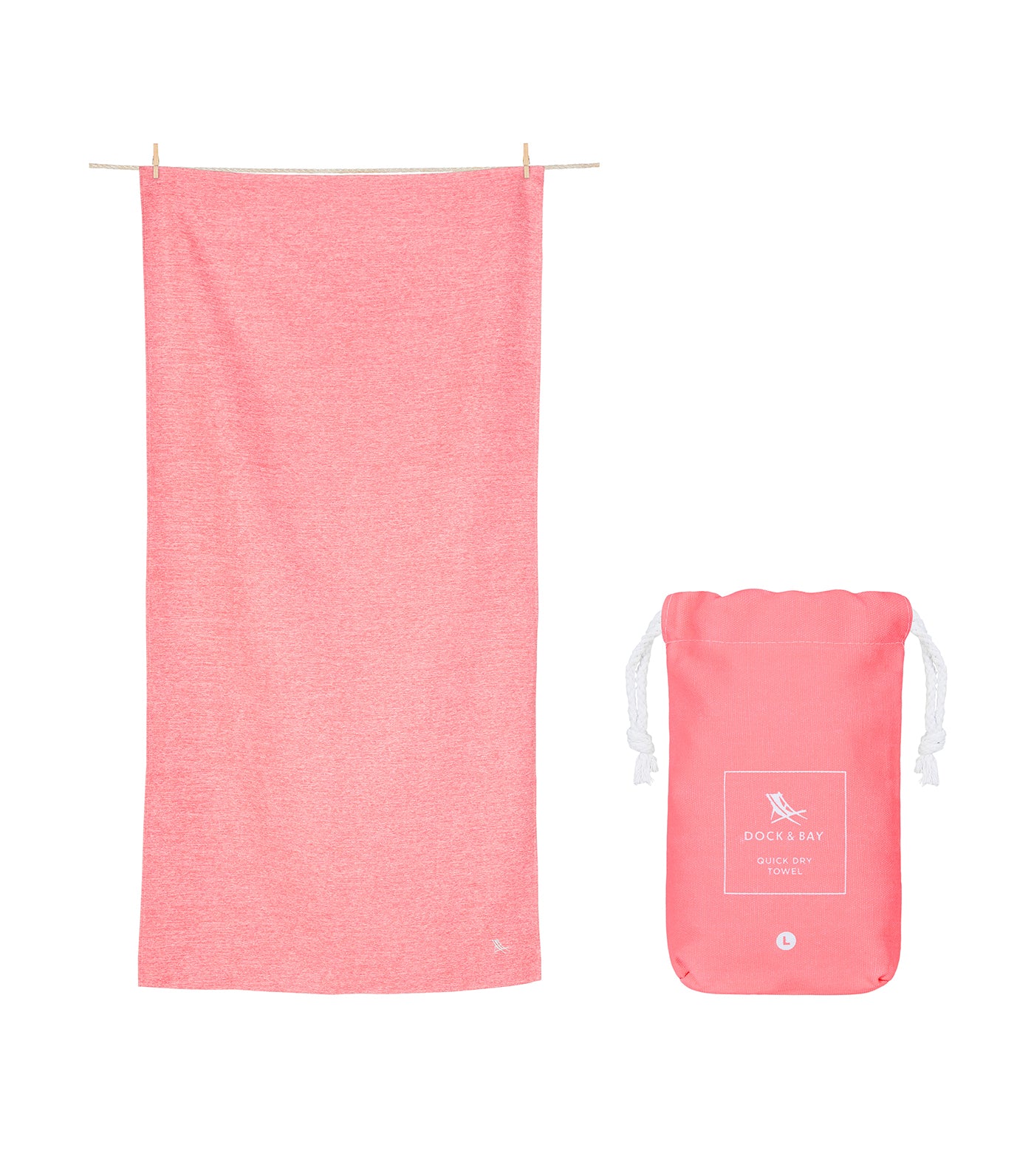 Dock & Bay Eco Active Towel - Volcanic Red