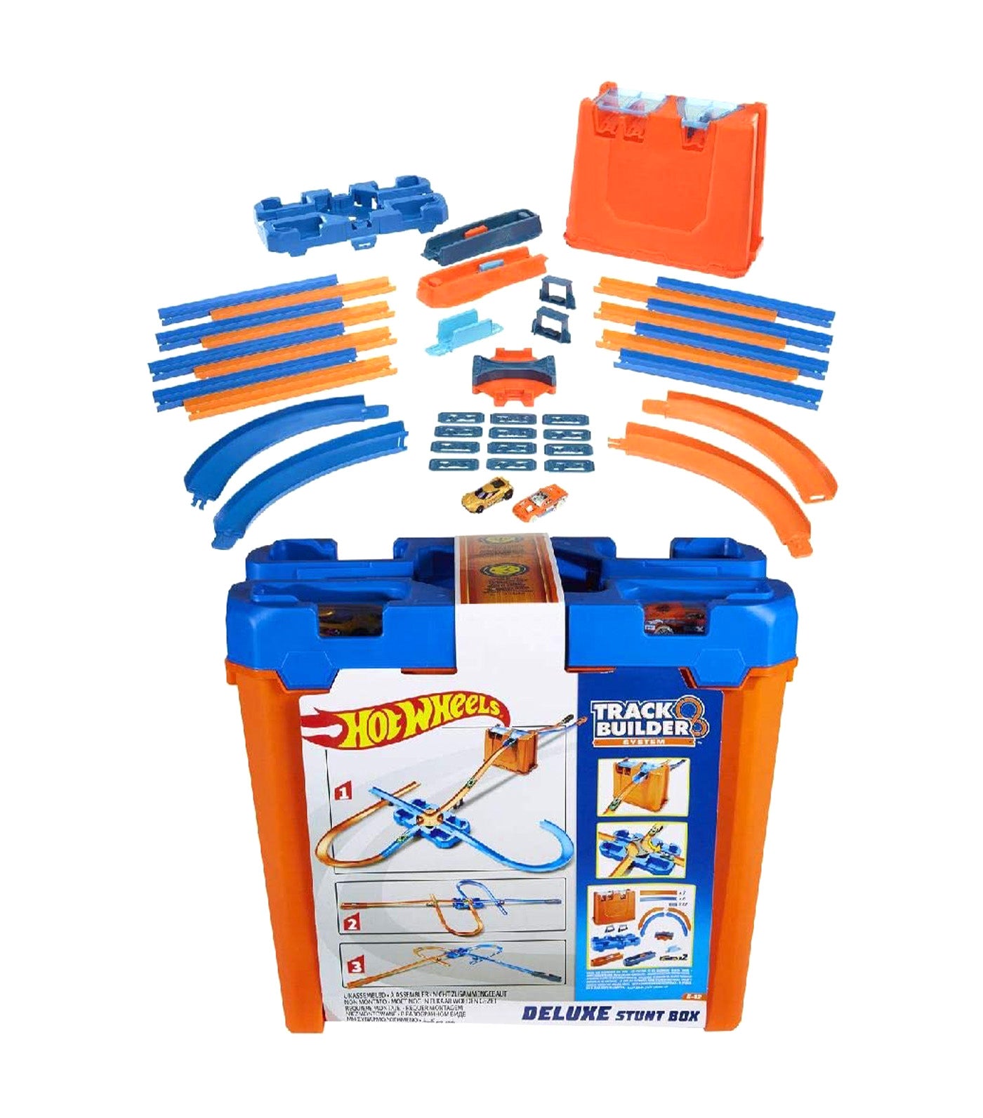 hot wheels track builder deluxe stunt box