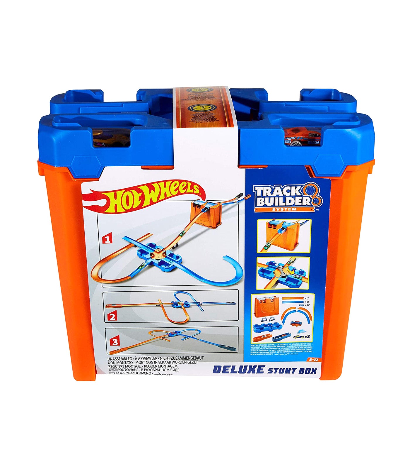 hot wheels track builder deluxe stunt box