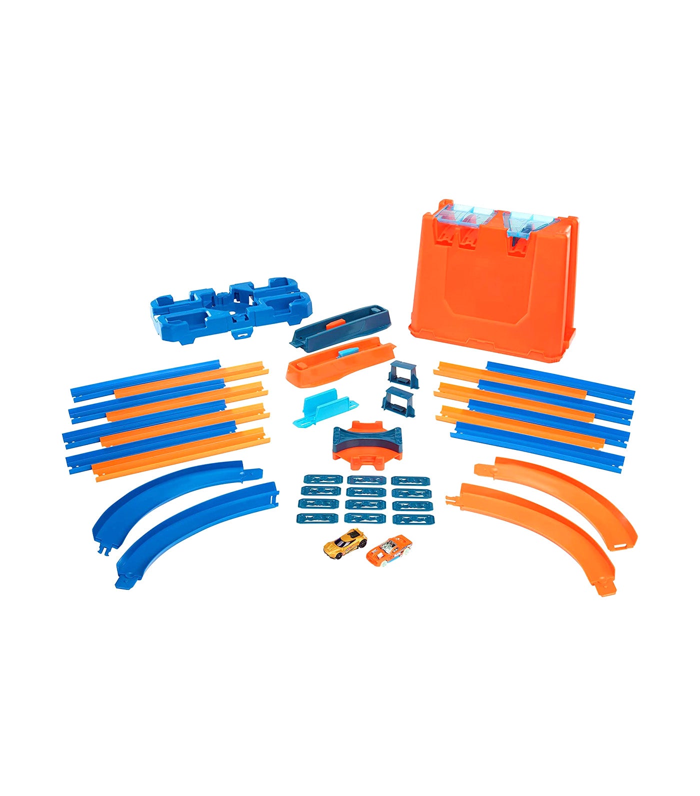 hot wheels track builder deluxe stunt box