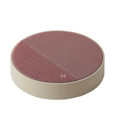 Oslo Energy Wireless Charger Speaker Light Gray and Pink