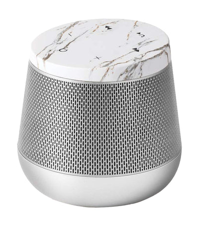 Miami Sound Bluetooth Speaker White Marble and Aluminum