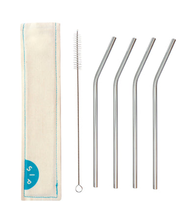 SIP Party Straw Set - Silver