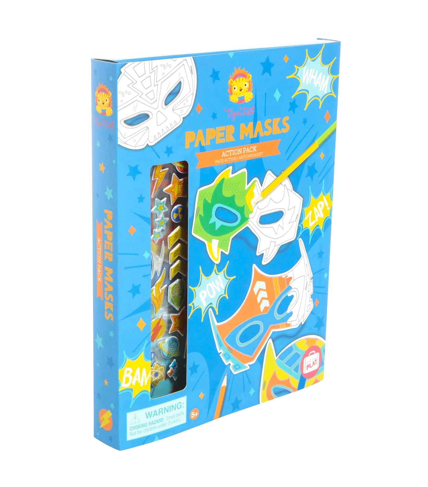 Tiger Tribe Paper Mask Kit - Action Pack
