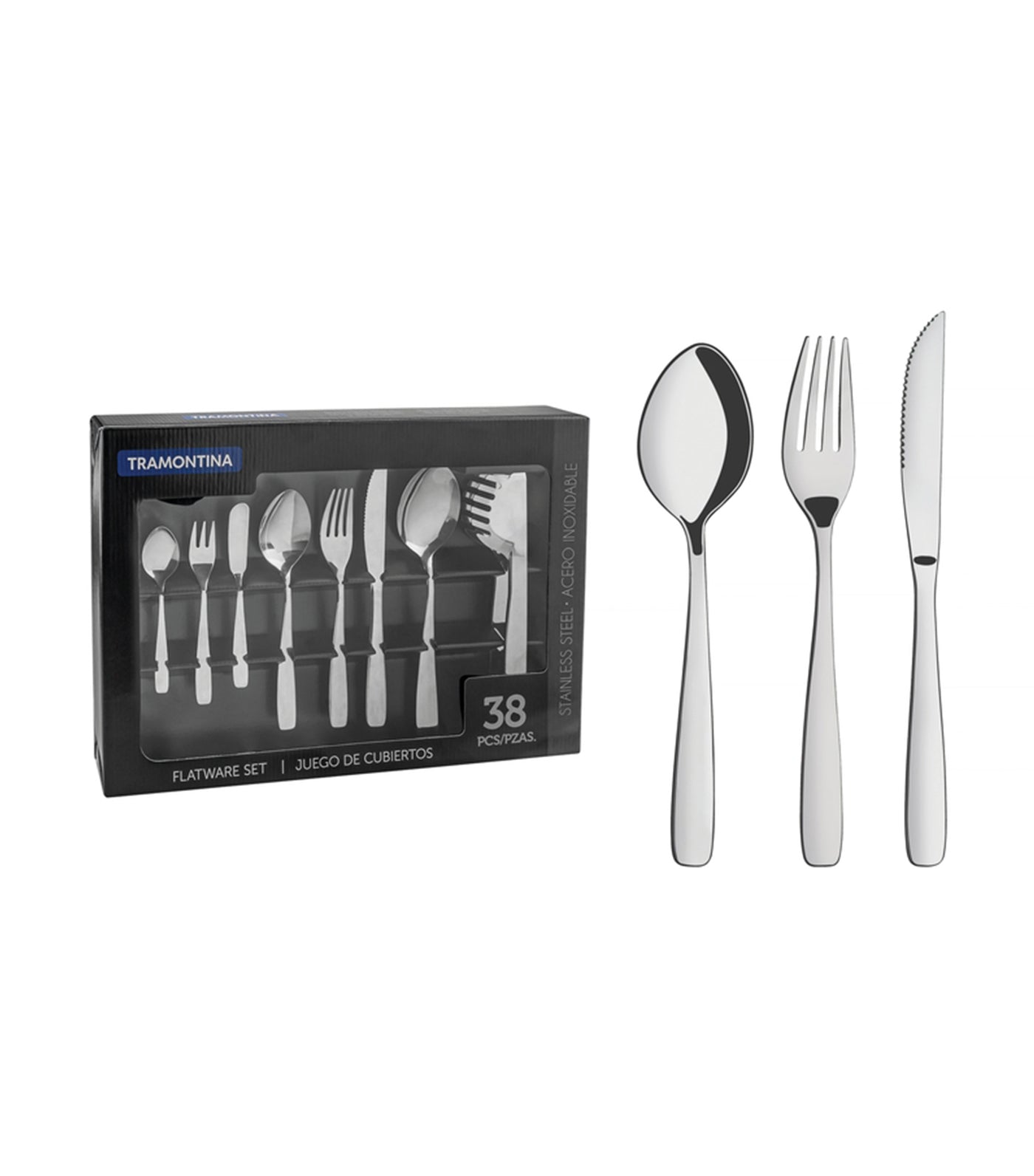 tramontina amazonas 38-piece cutlery set
