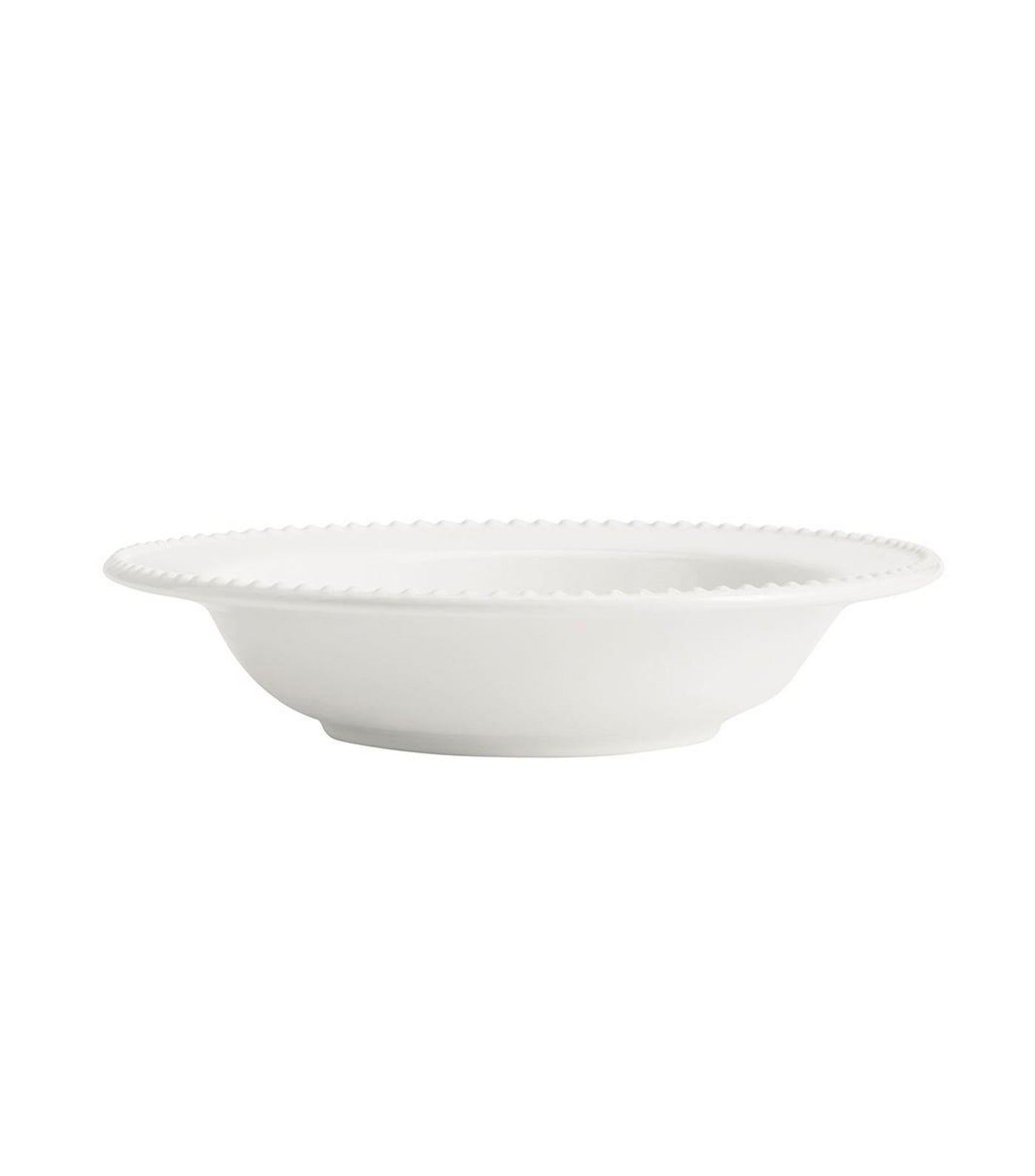 Emma Beaded Stoneware Collection - White