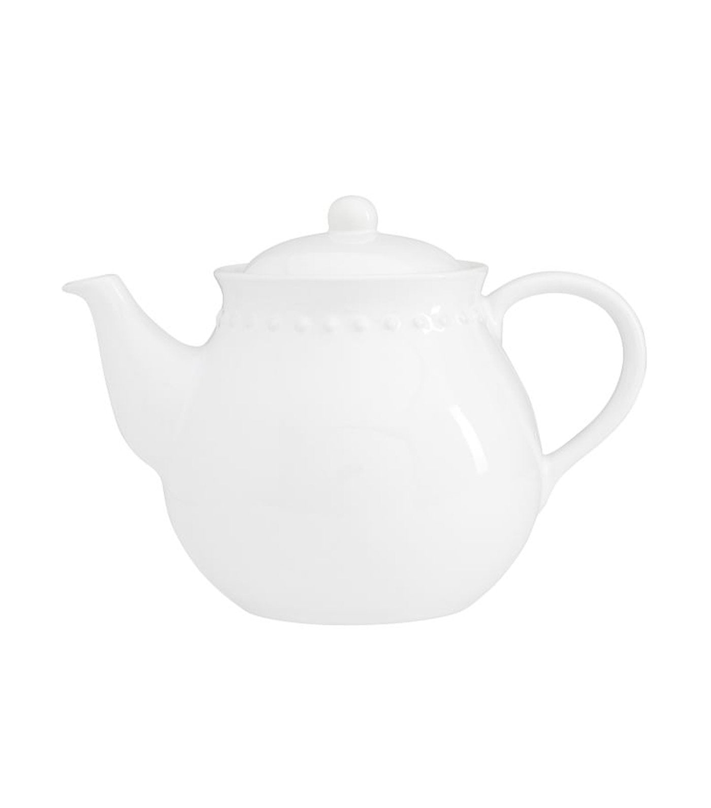 pottery barn emma stoneware beaded collection - white