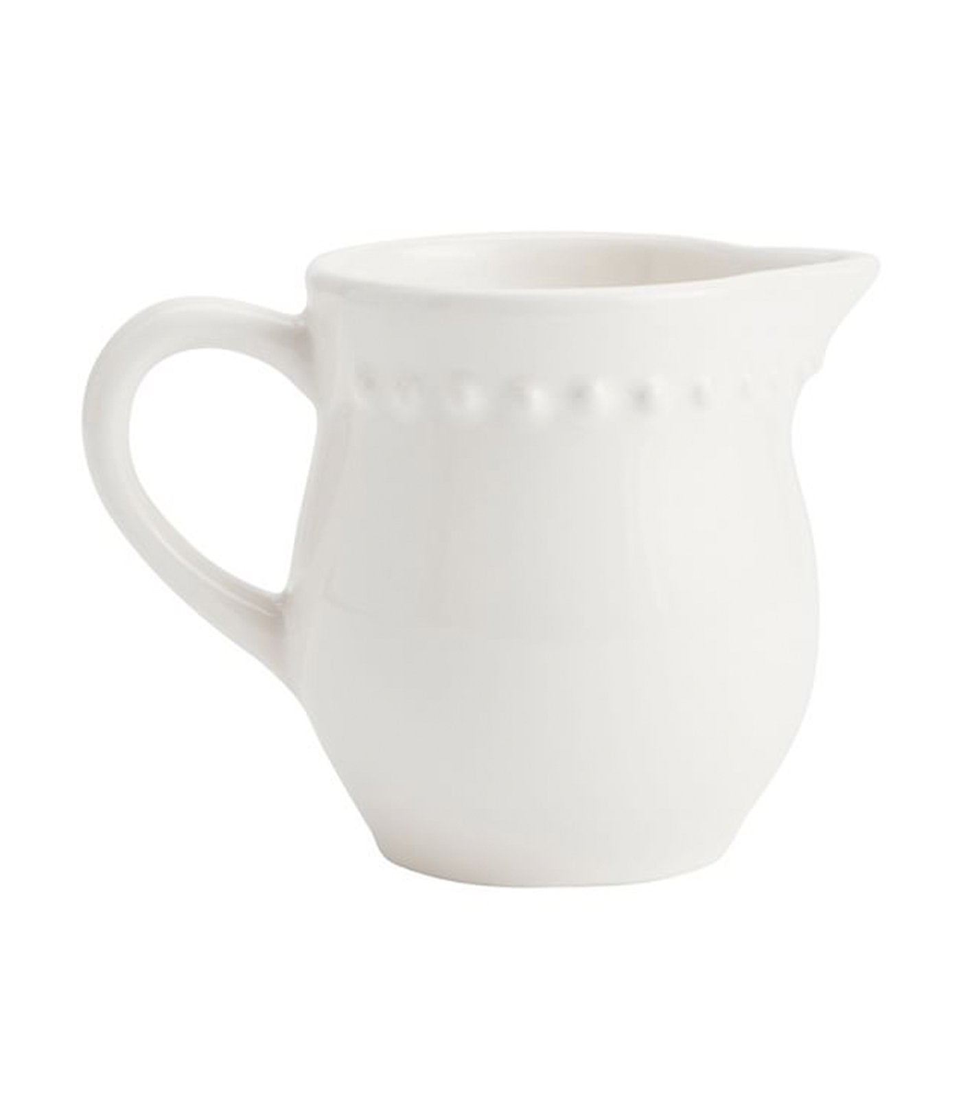 pottery barn emma stoneware beaded collection - white