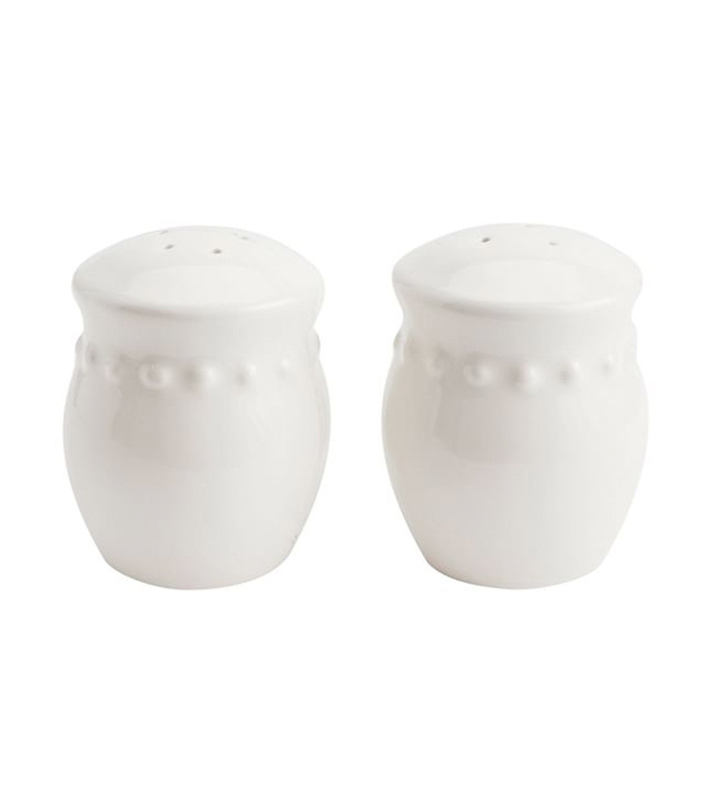 pottery barn emma stoneware beaded collection - white