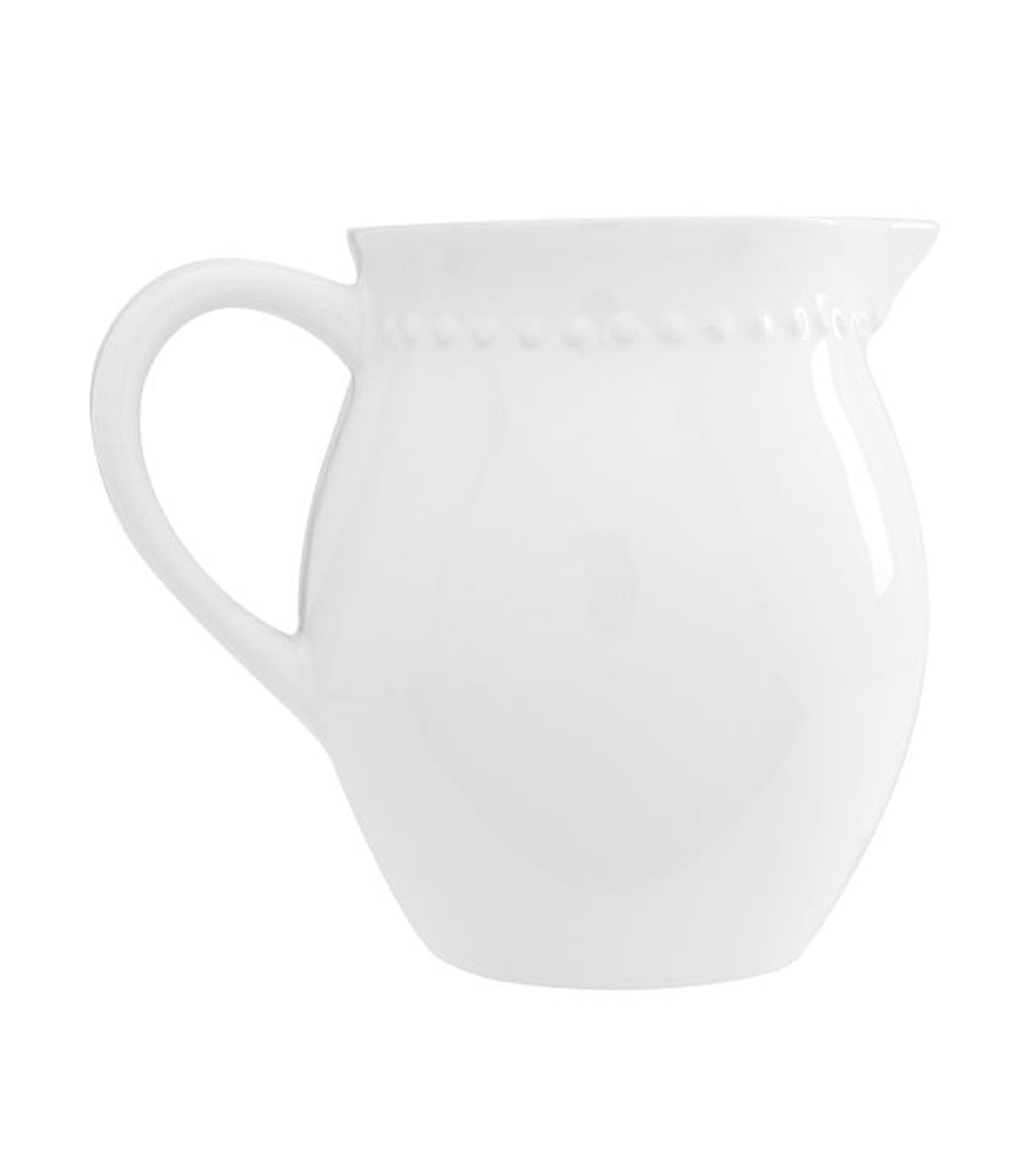 pottery barn emma stoneware beaded collection - white
