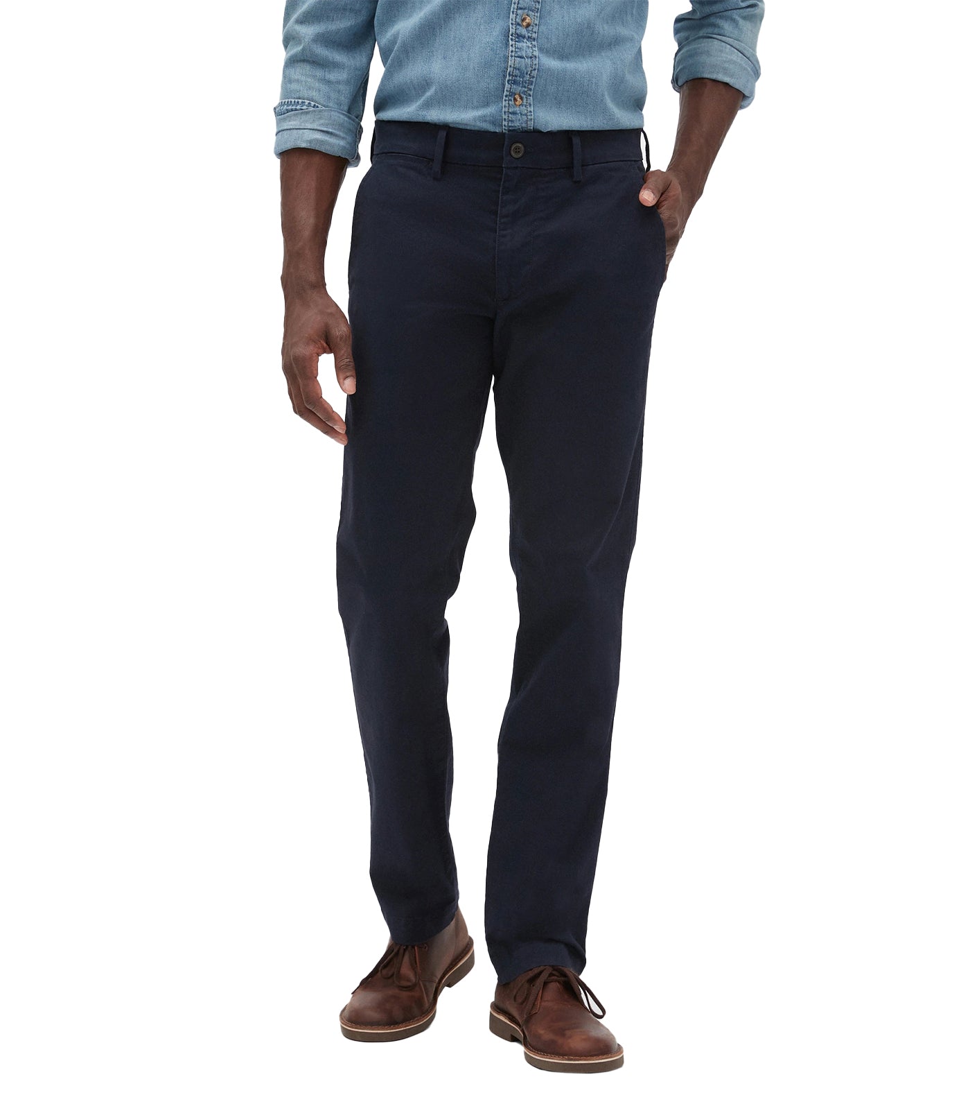 Essential Straight Khaki with GapFlex New Classic Navy