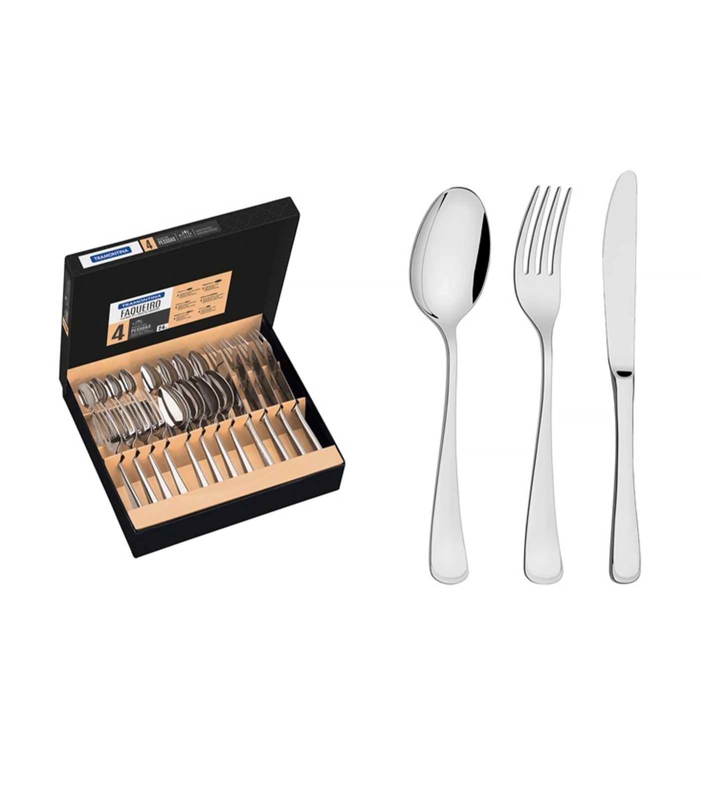 tramontina monaco 24-piece cutlery set