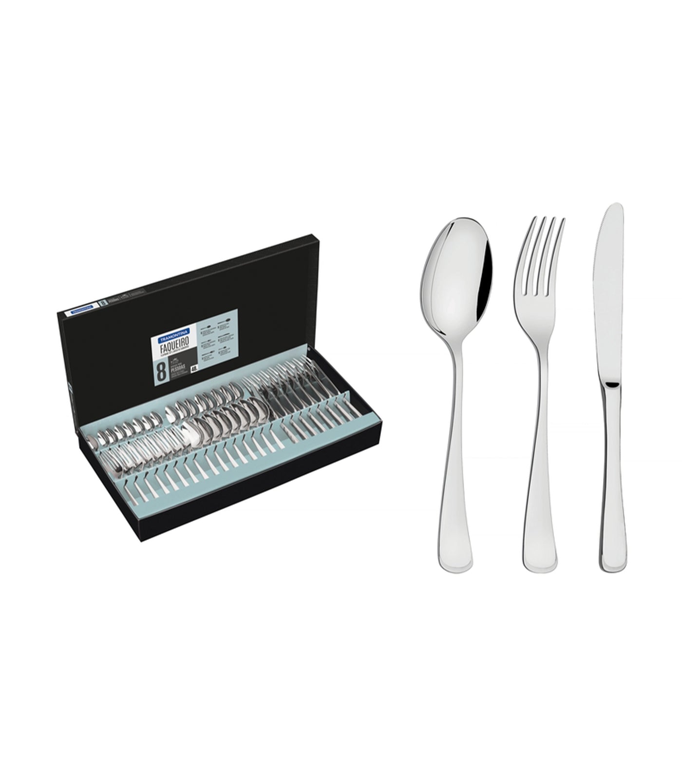 tramontina monaco 48-piece cutlery set