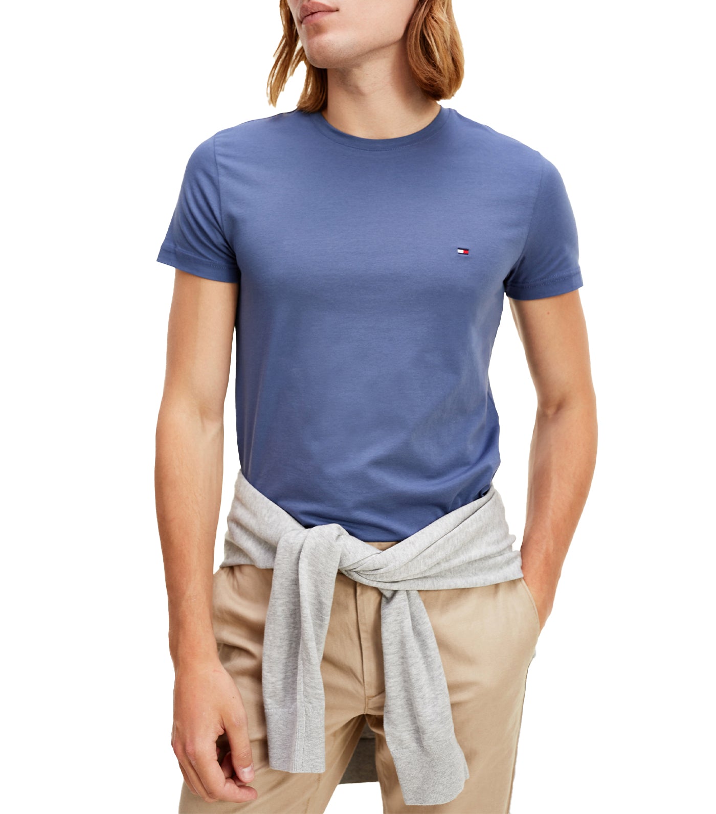 Men's Organic Cotton Jersey Slim Fit T-shirt Washed Ink