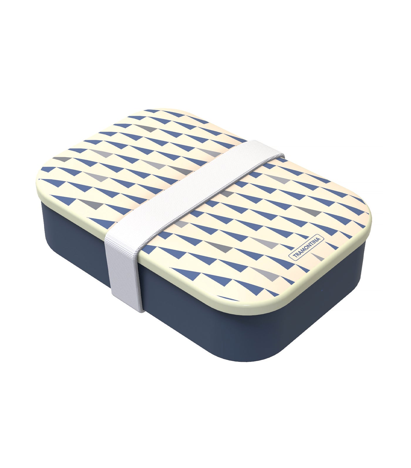 Tramontina By Me Food Container with Decorative Lid 1L - Blue/White