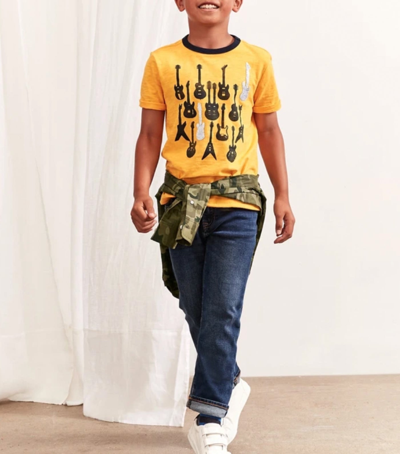 gap kids medium wash straight jeans in stretch
