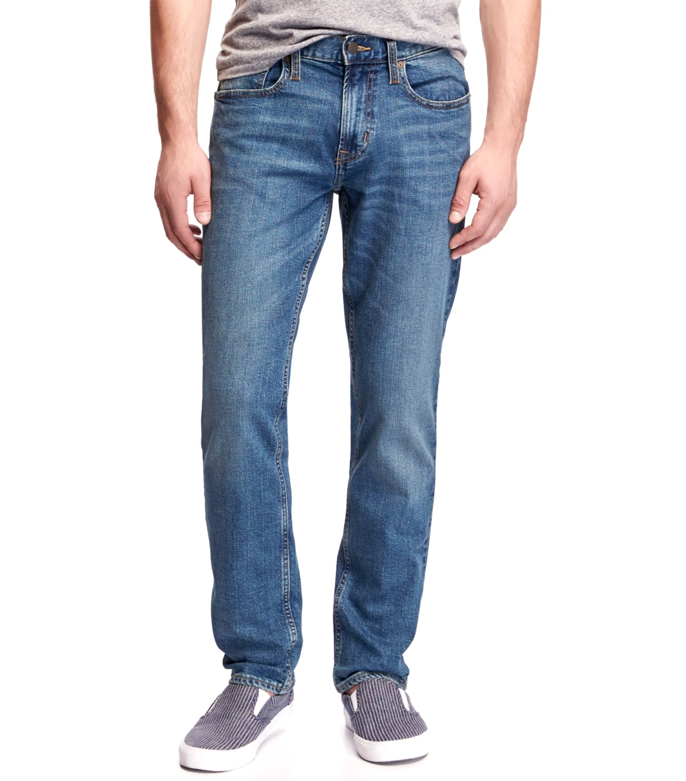 old navy slim jeans - light wash