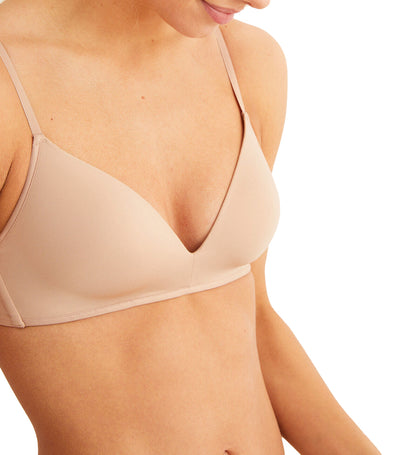 Non-Wired and Padded Triangle Bra Skin