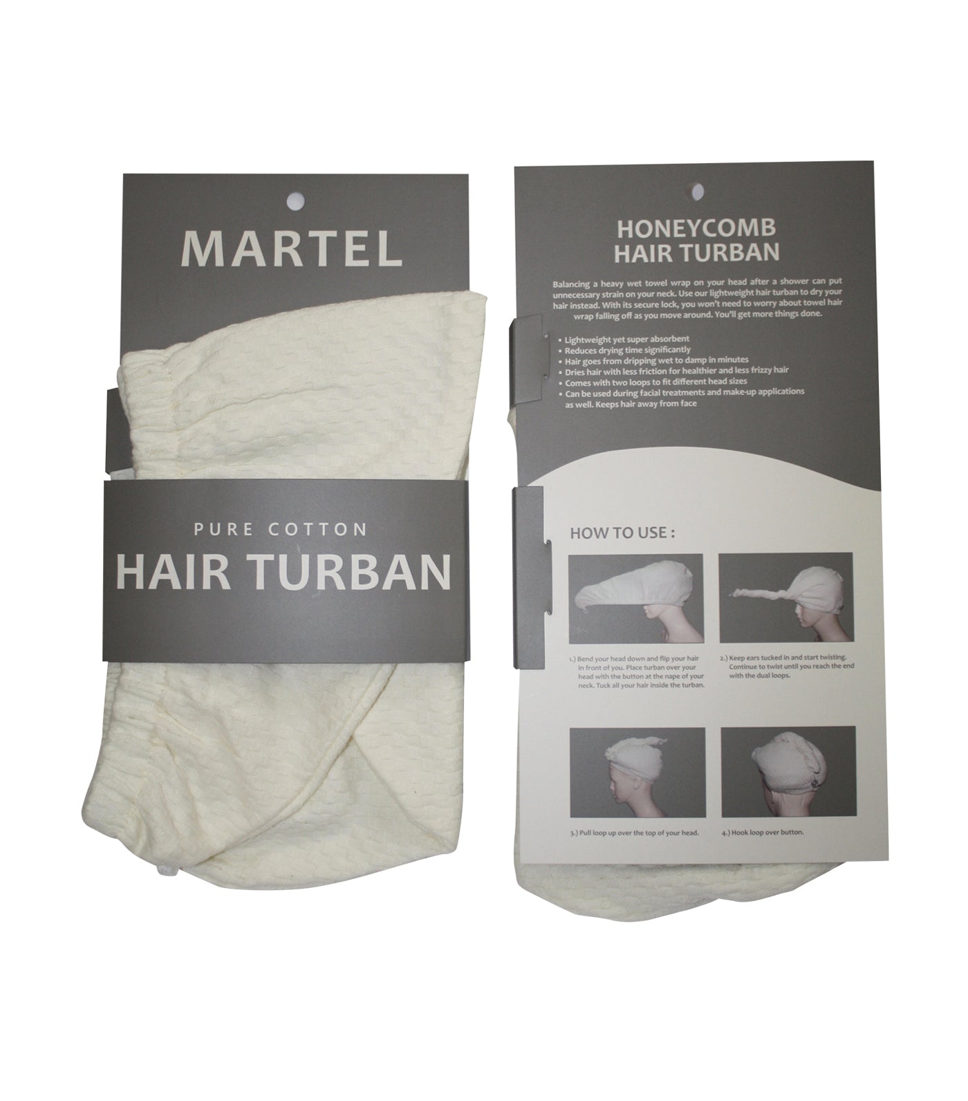 Martel Honeycomb Hair Turban