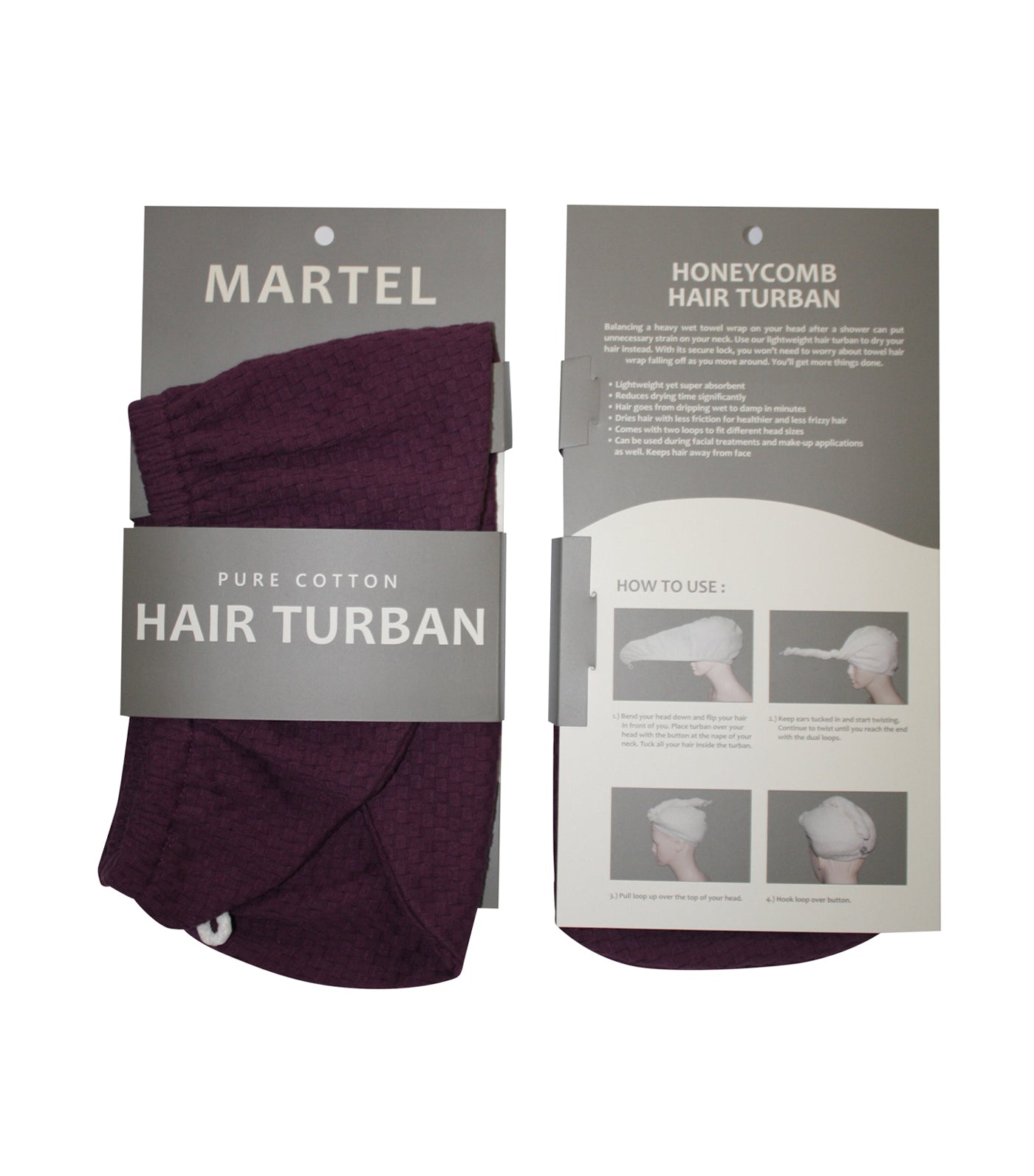 Martel Honeycomb Hair Turban