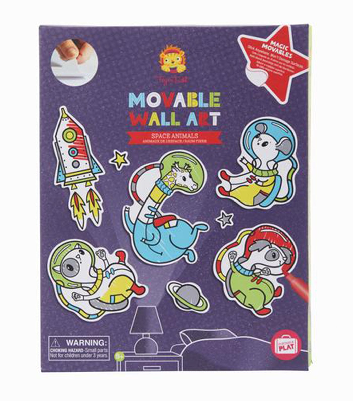 Tiger Tribe Moveable Wall Art Space Animals