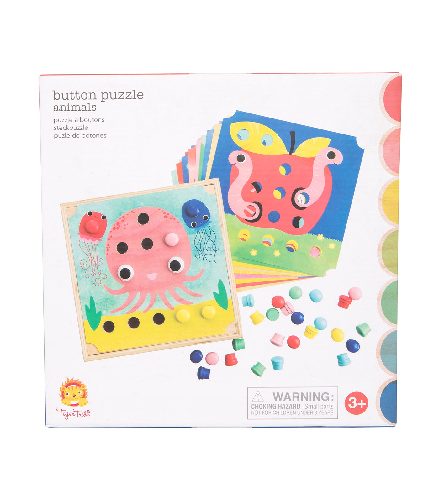 Tiger Tribe Button Puzzle - Animals