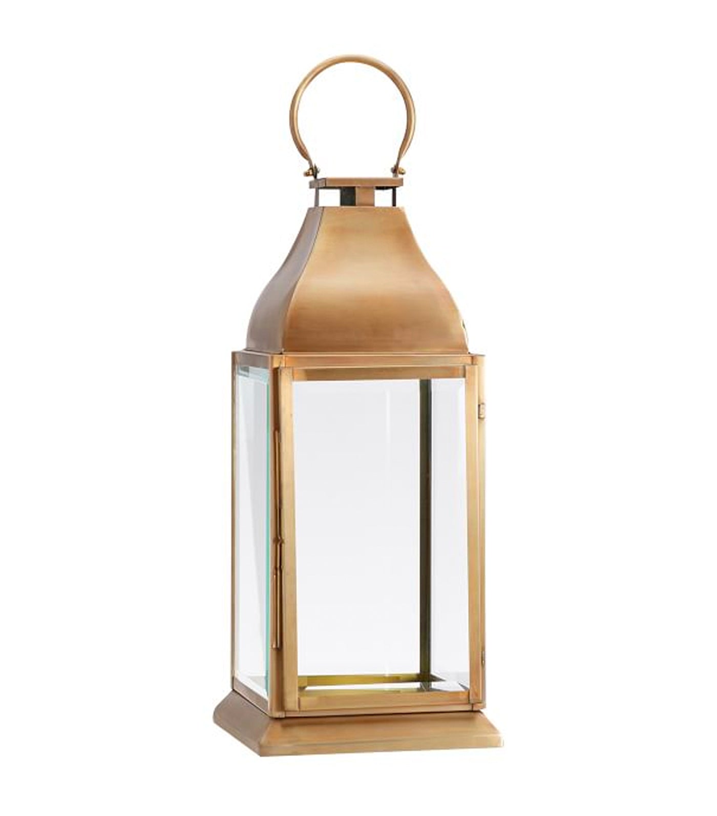 Chester Handmade Brushed Brass Lantern