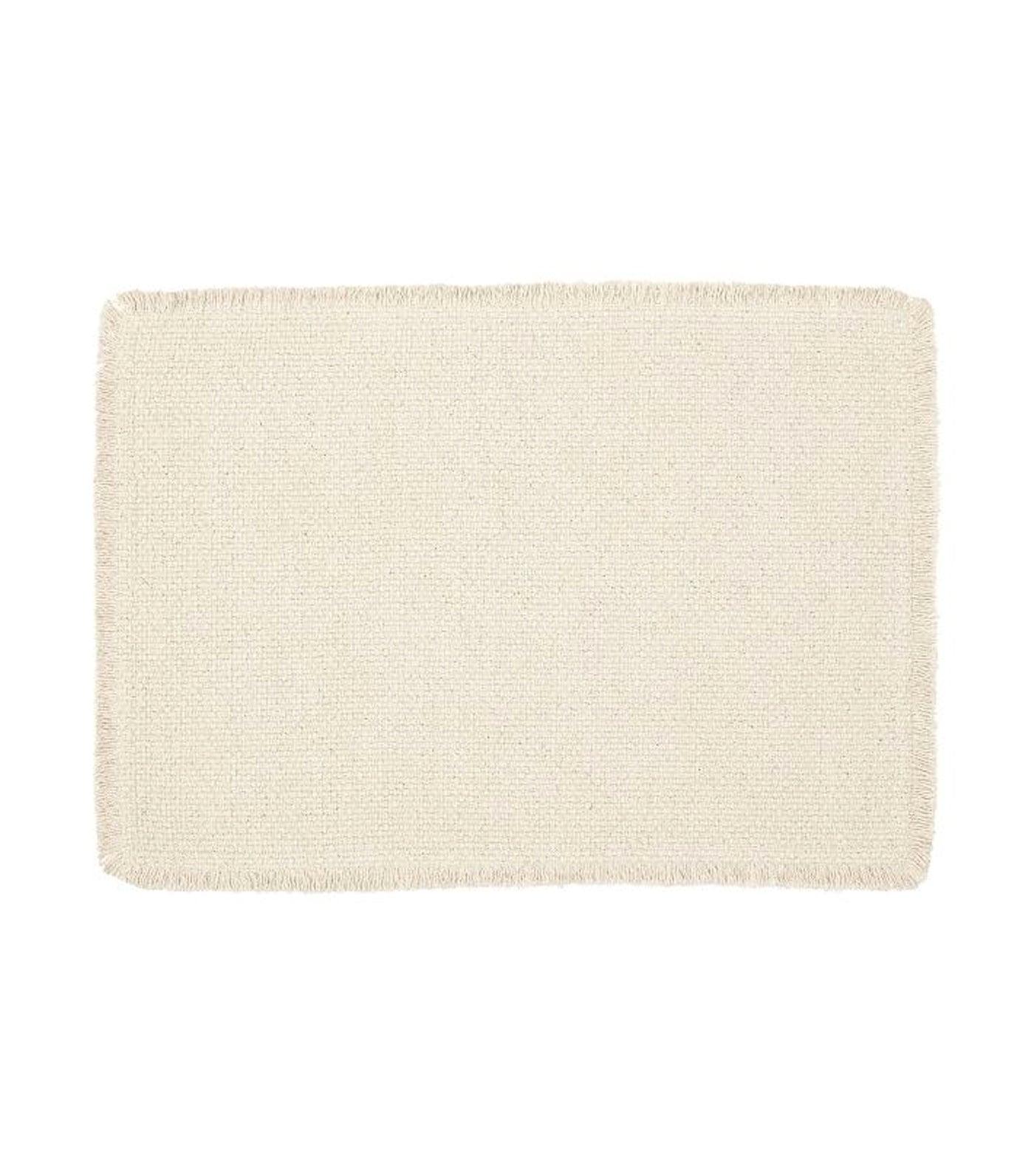 Pottery Barn Mason Handwoven Cotton Fringe Placemat