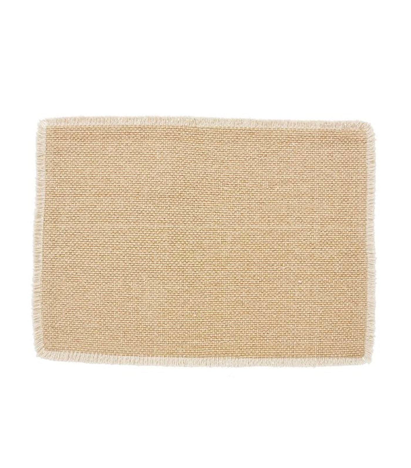 Pottery Barn Mason Handwoven Cotton Fringe Placemat