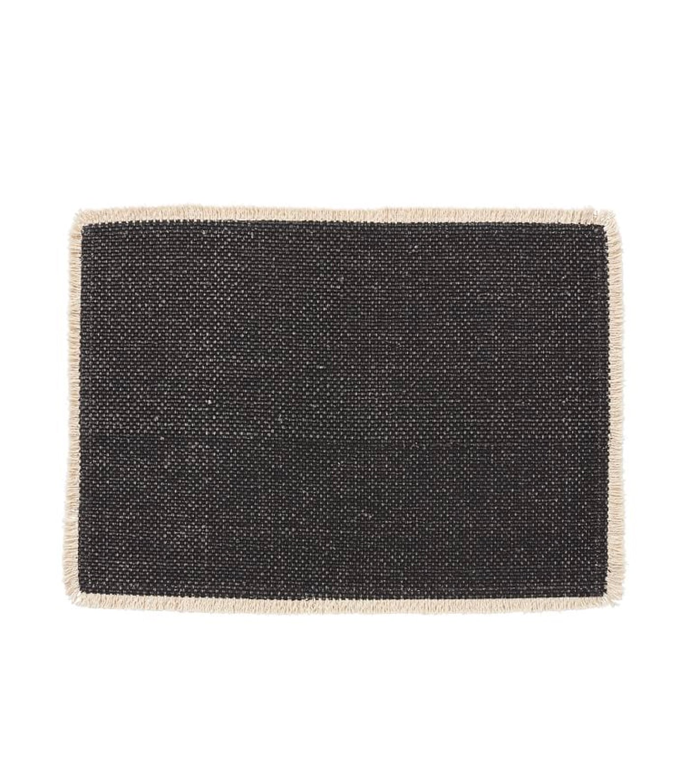Pottery Barn Mason Handwoven Cotton Fringe Placemat