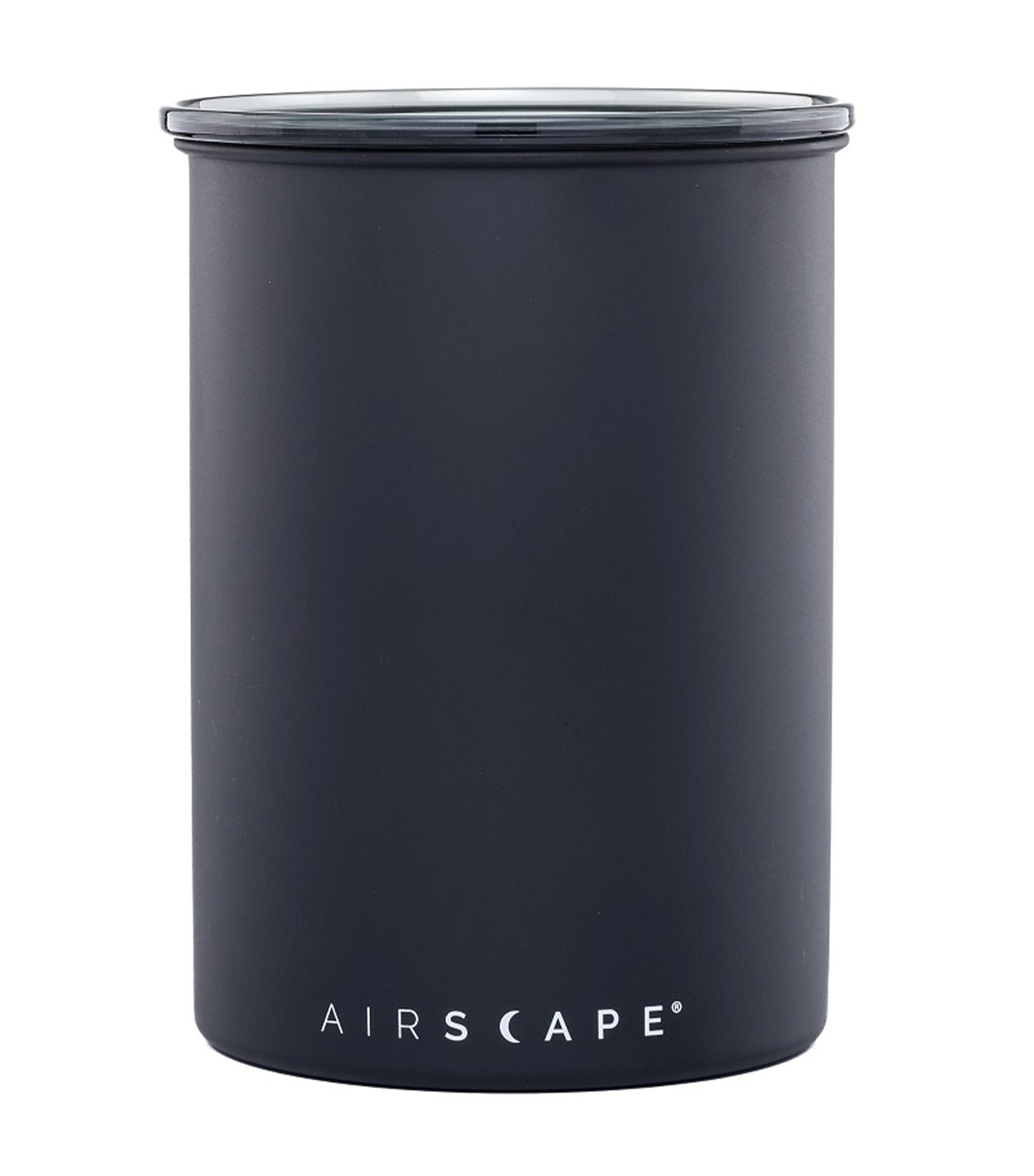 airscape® stainless steel coffee and food storage canister - 7" charcoal (matte)