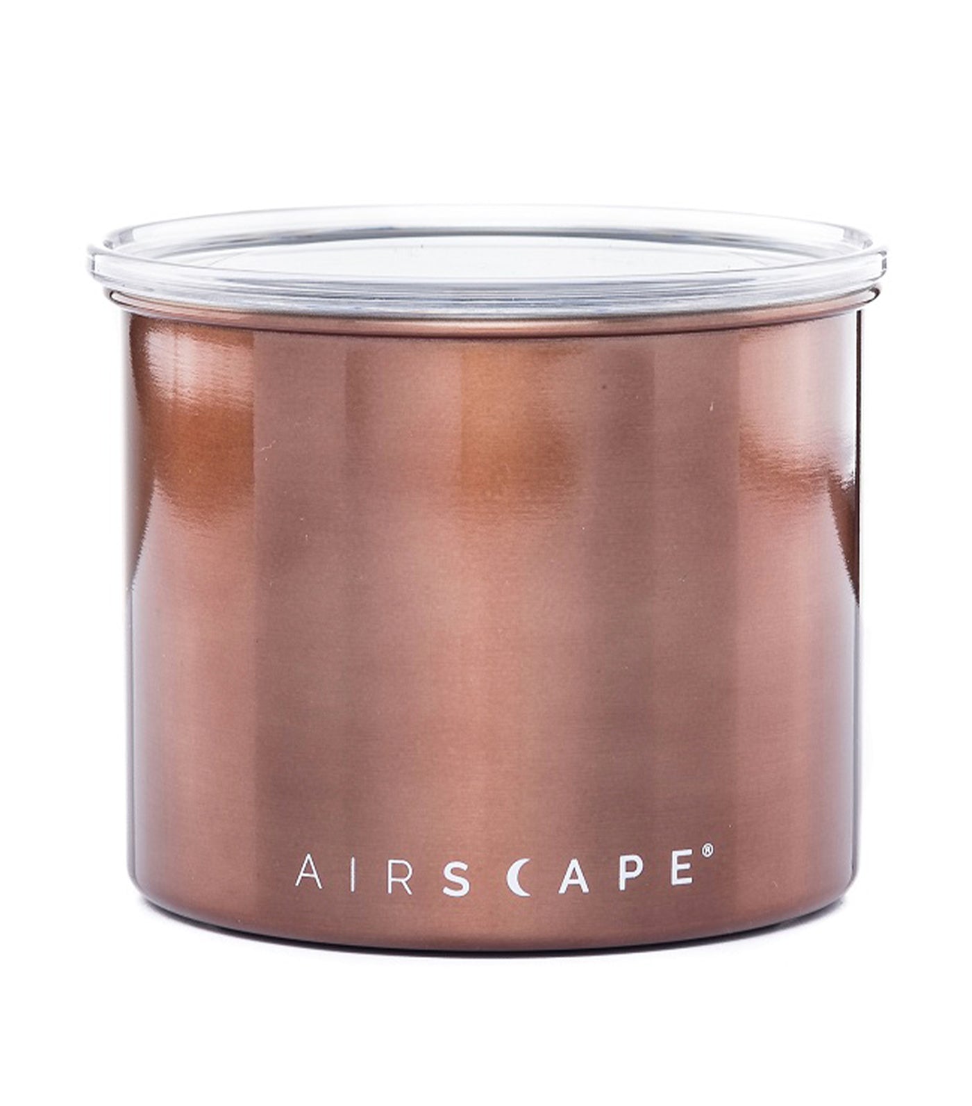 airscape® stainless steel coffee and food storage canister - 4" mocha