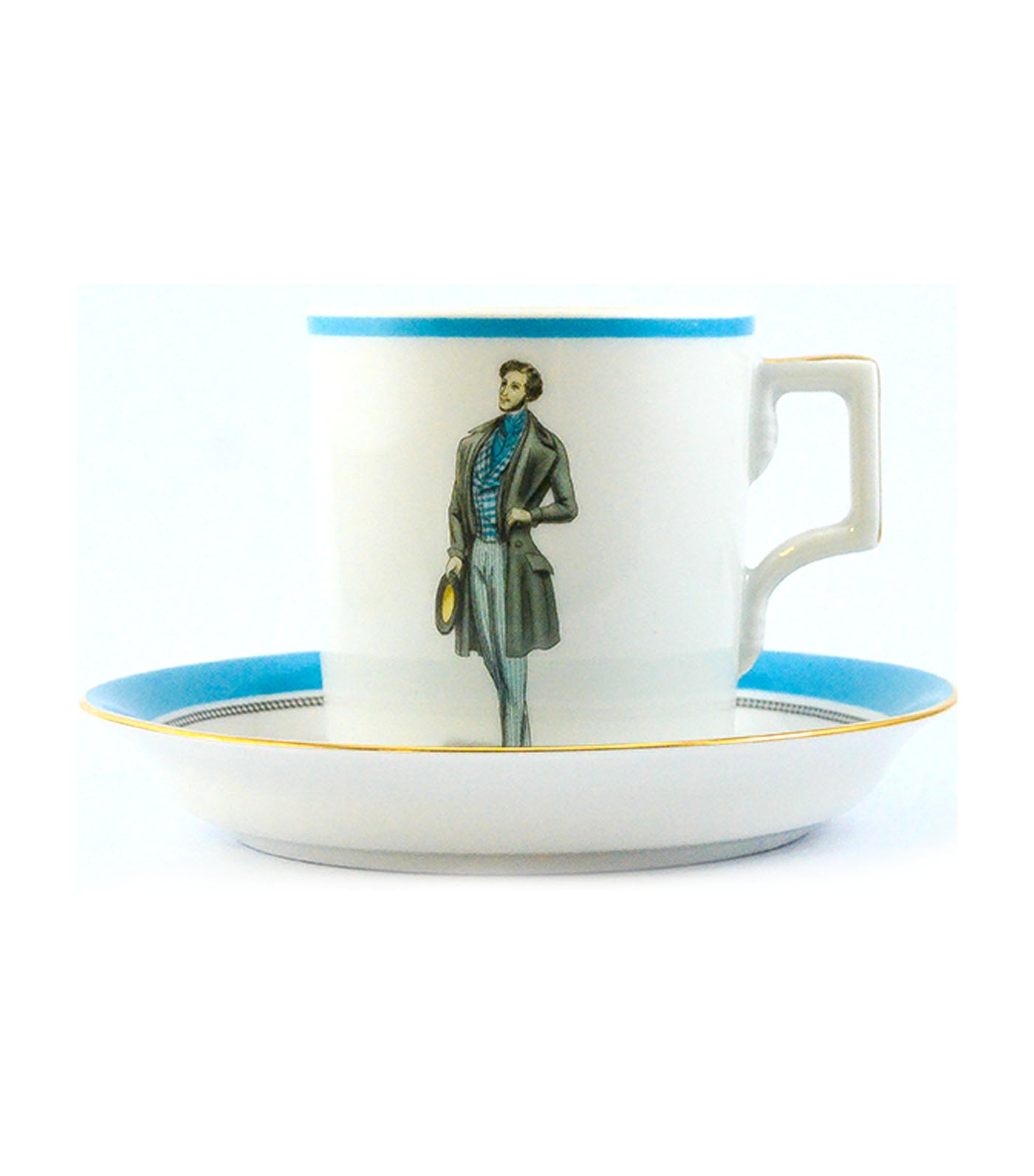 imperial porcelain modes de paris 1844 teacup and saucer heraldic