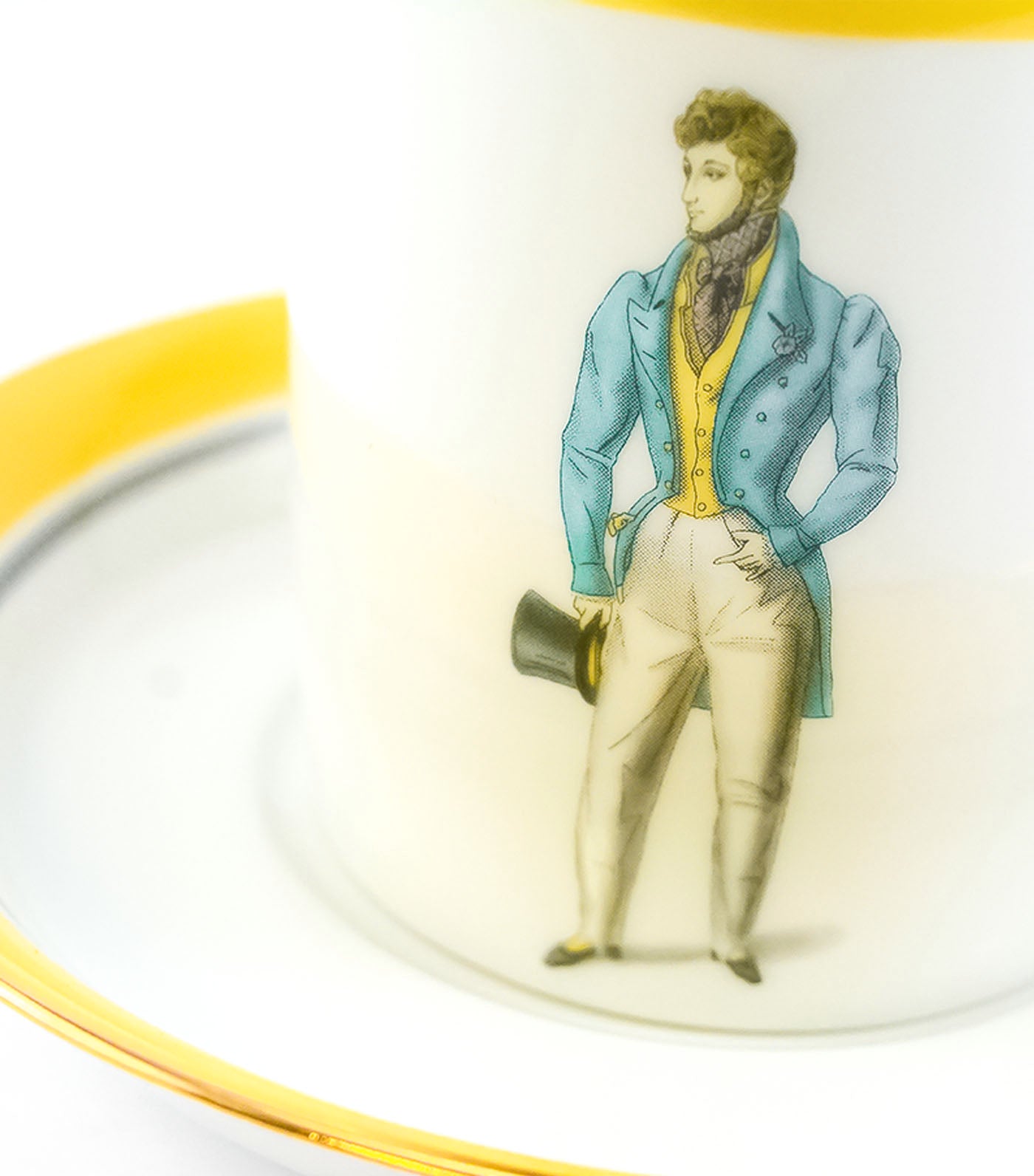 imperial porcelain modes de paris 1827 teacup and saucer heraldic