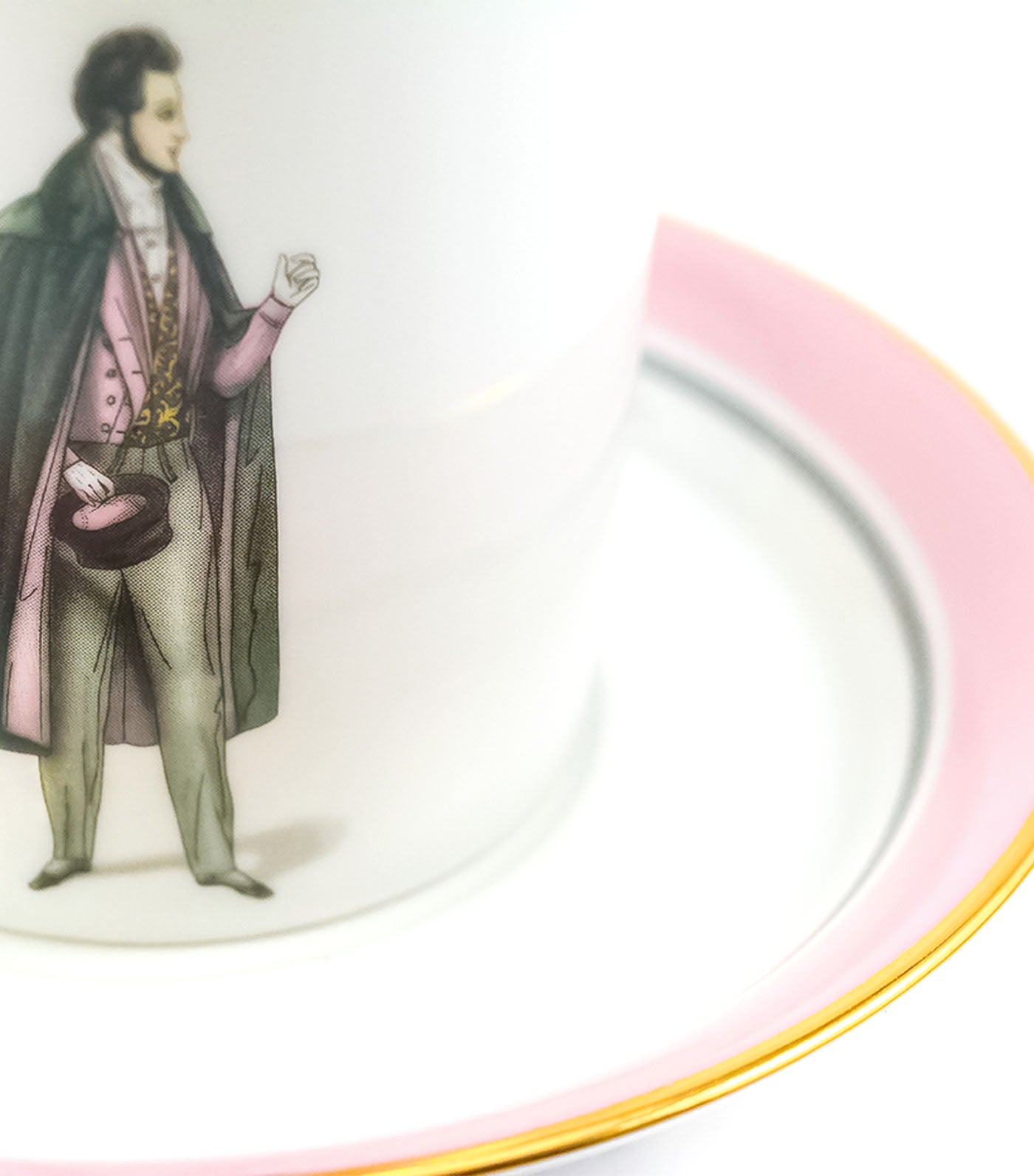 imperial porcelain modes de paris 1840 teacup and saucer heraldic