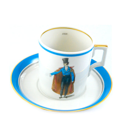 imperial porcelain modes de paris 1820 teacup and saucer heraldic