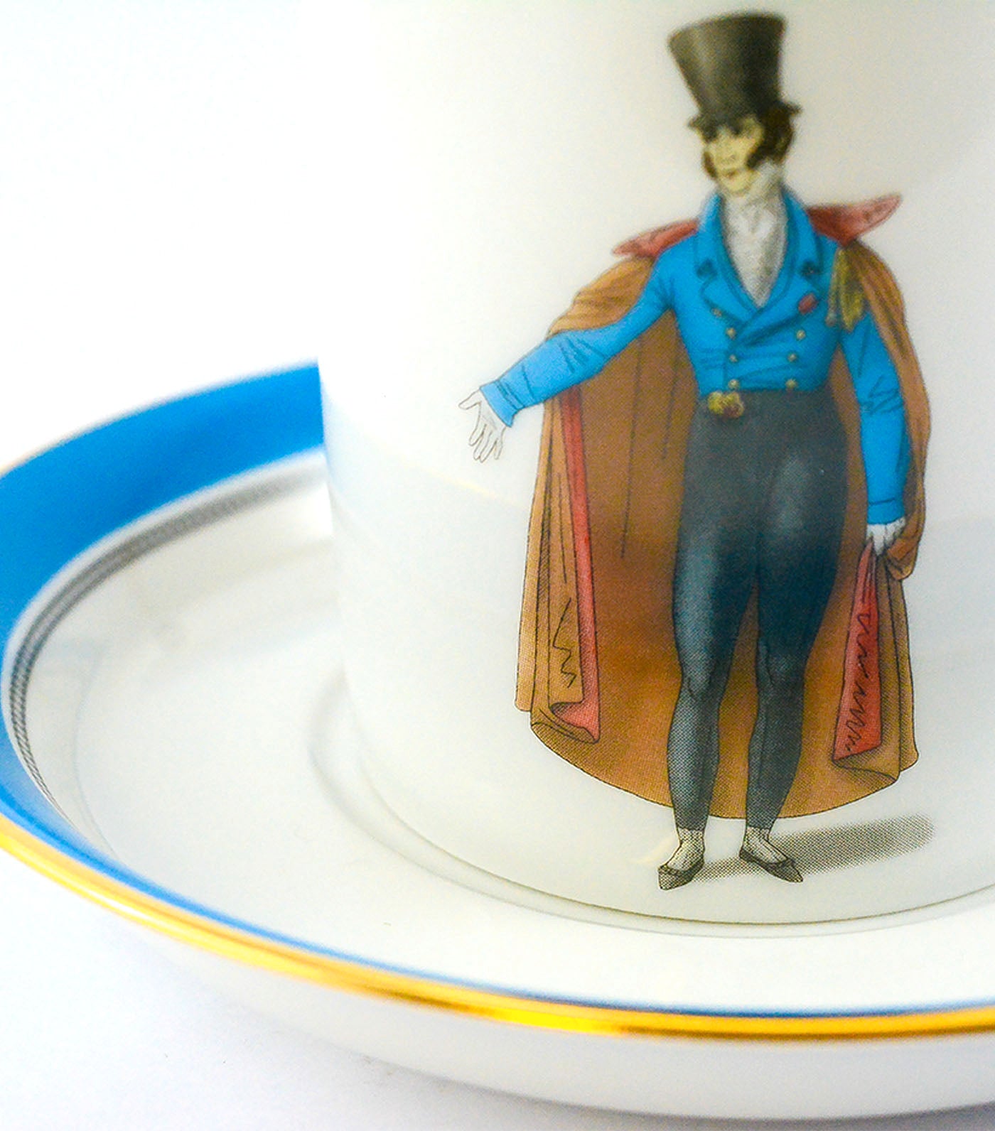 imperial porcelain modes de paris 1820 teacup and saucer heraldic