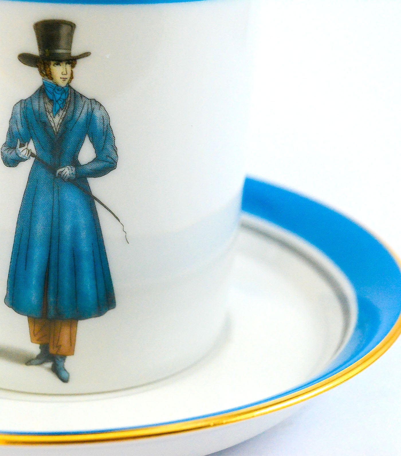 imperial porcelain modes de paris 1820 teacup and saucer heraldic