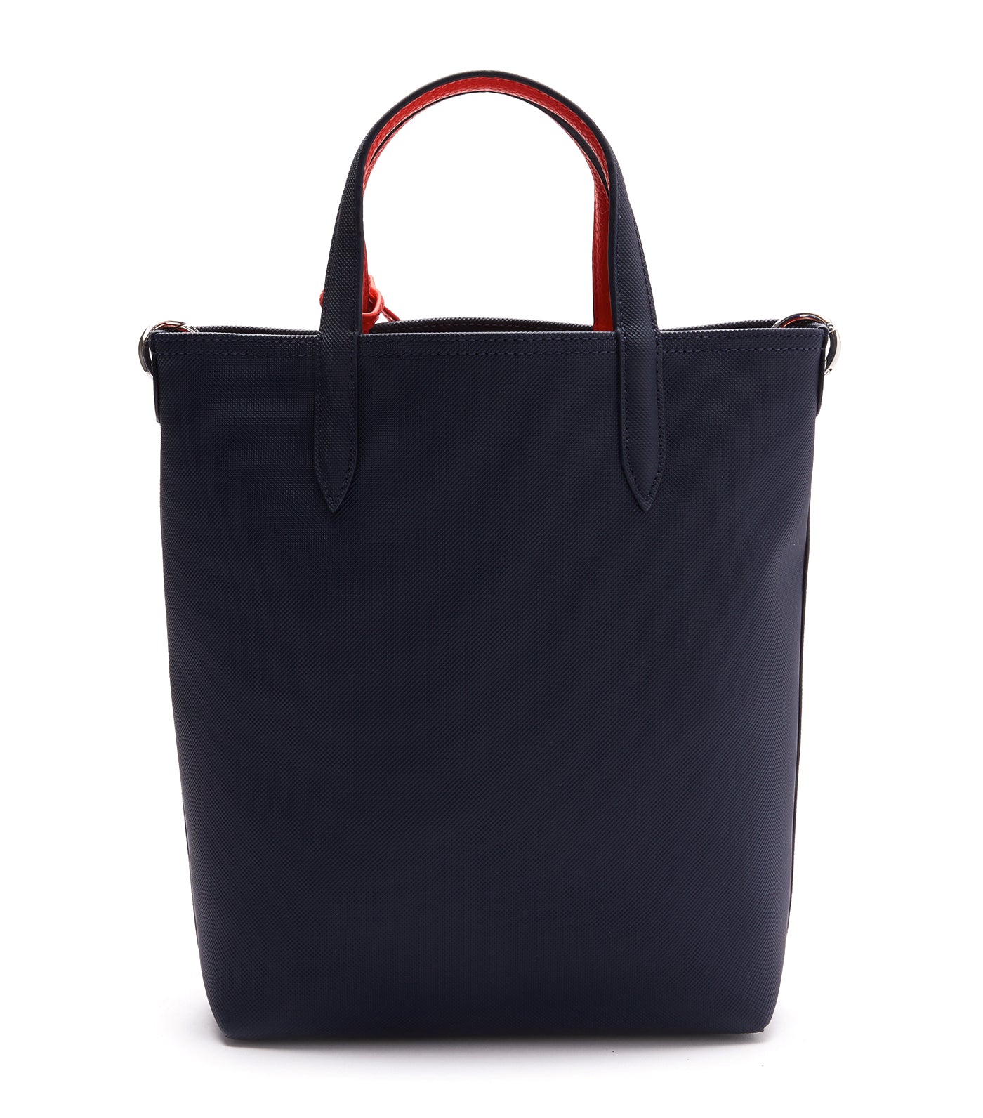 Women's Anna Reversible Coated Canvas Vertical Shopping Bag Marine 166 Rouge