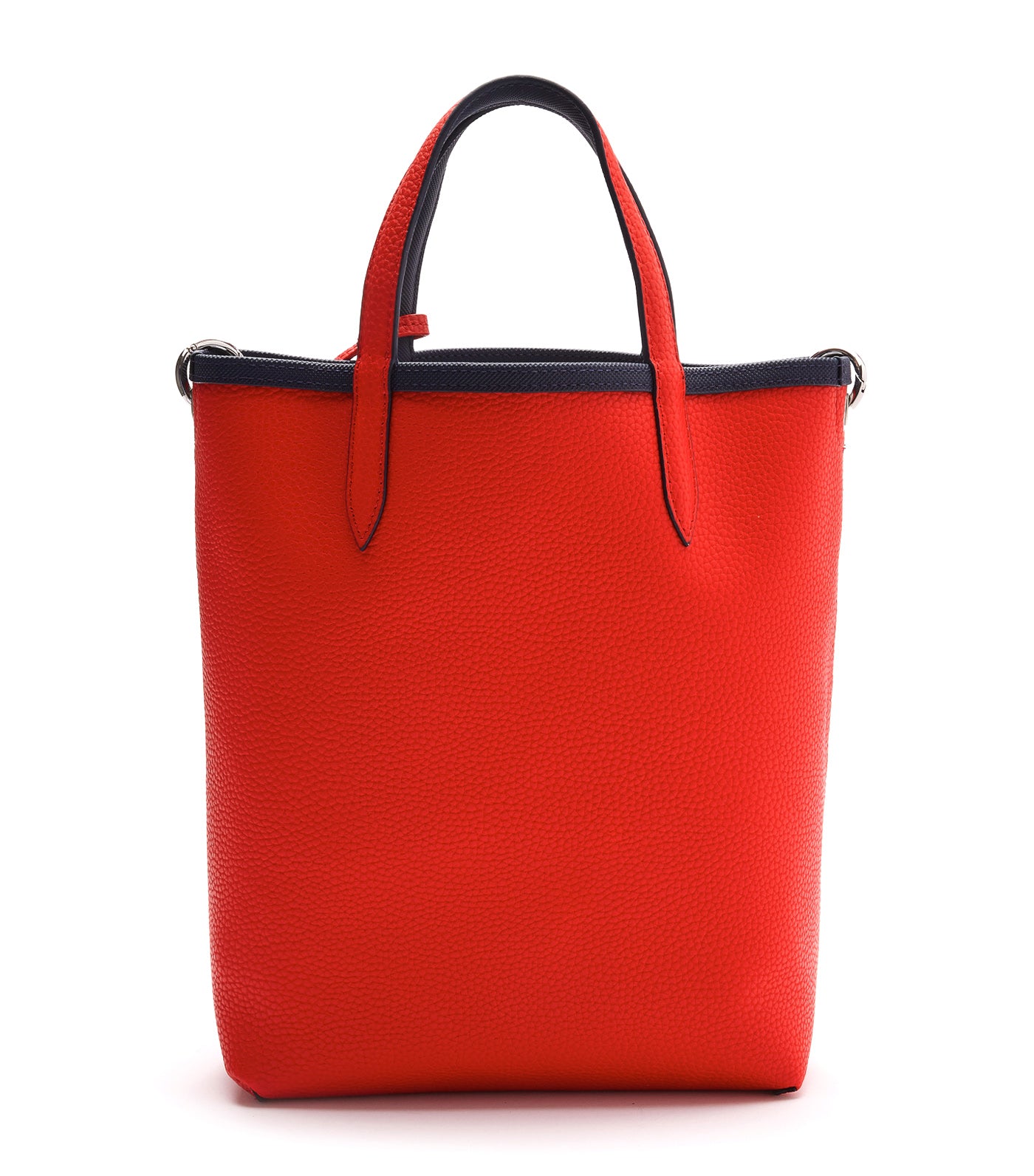 Women's Anna Reversible Coated Canvas Vertical Shopping Bag Marine 166 Rouge
