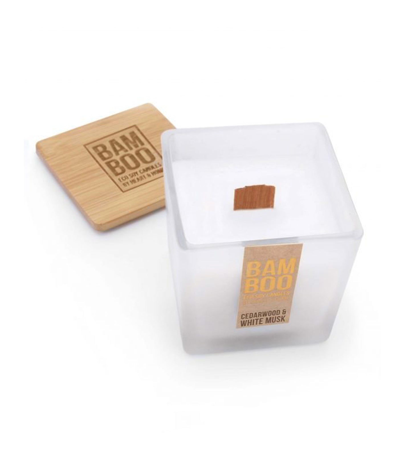 heart & home cedarwood & white musk - jar candle