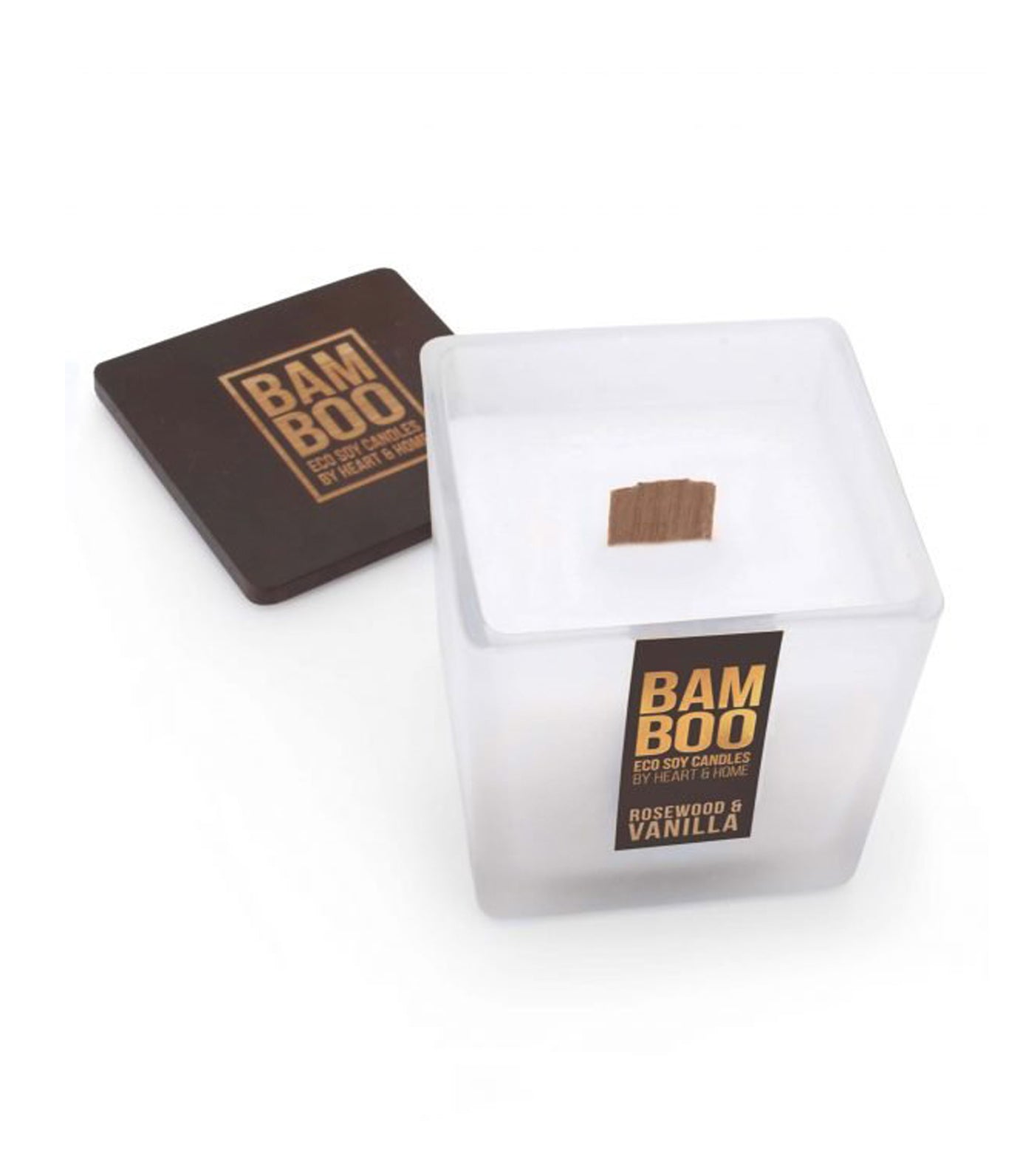 heart & home rosewood & vanilla - jar candle