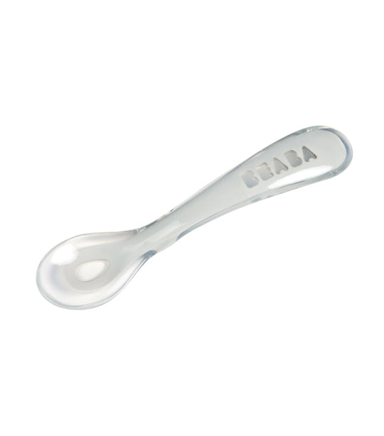 beaba toddler’s self feeding silicone spoon – light mist