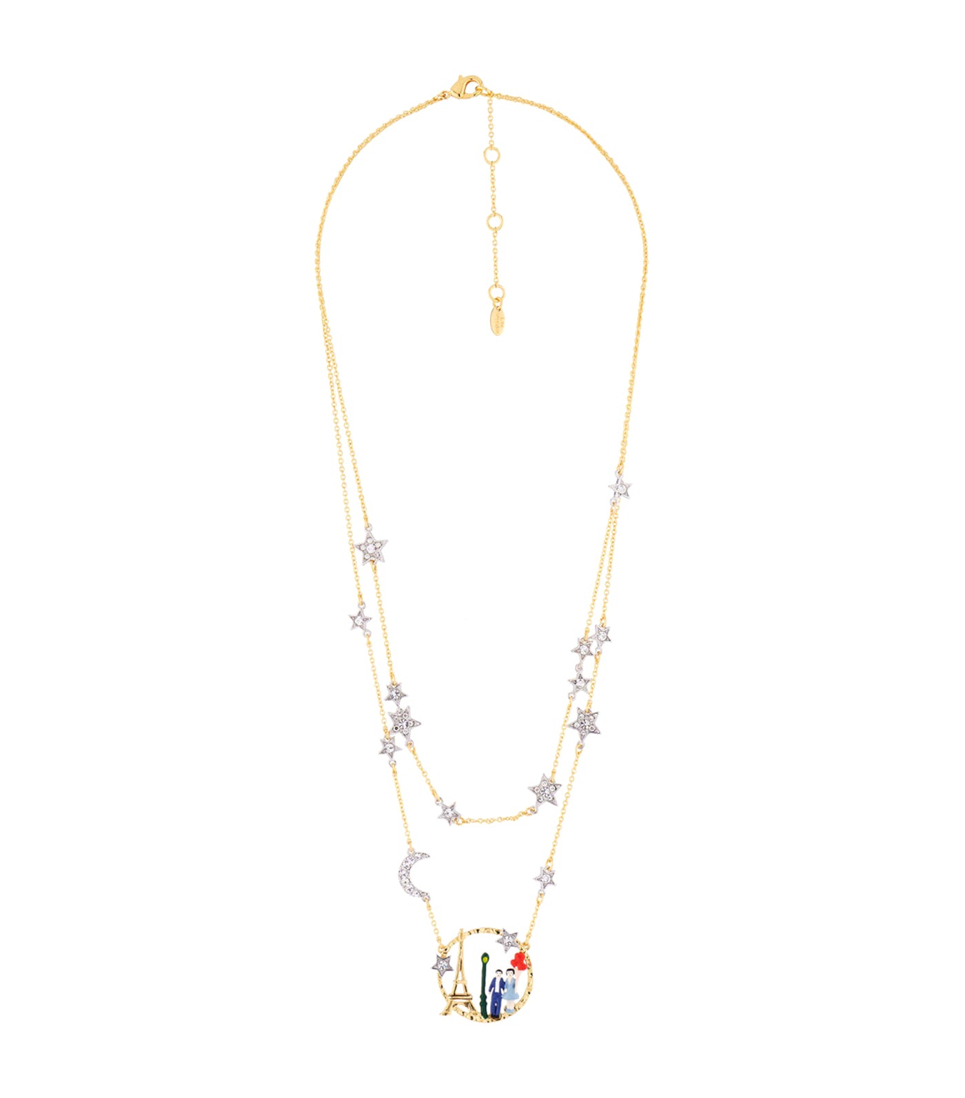Les Nereides Lovers Sky Two-Row Necklace